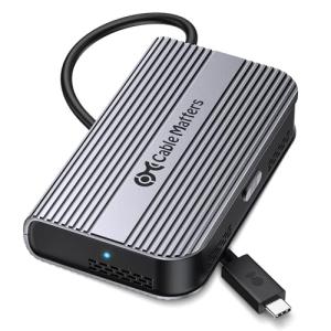 Cable Matters 40Gbps Foldable USB4 M.2 NVME SSD Enclosure with Active Cooling - Up to Read: 3800MB/s, Write: 3600MB/s, Tool-Free, M.2 SSD Enclosure, Thunderbolt 4/5 Compatible