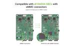 Radxa eMMC Module,Compatible with Radxa SBCs, Pluggable, Storage Chips,(eMMC Module 128GB)