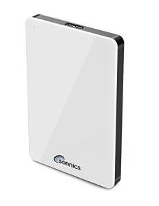 Sonnics 500GB White External Pocket Hard Drive USB 3.0 Compatible with Windows PC, Mac, Xbox ONE and PS4