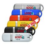 Possibox Custom Promotional USB Flash Drive 2GB Printed with Your Logo - as Campaign Gift Bulk - 50 Pack