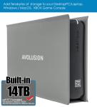 Avolusion PRO-5X (Grey) 14TB USB 3.0 External Hard Drive for PC, Mac, Xbox (Renewed)