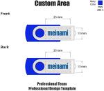 MEINAMI Customized USB Flash Drive in Box Thumb Drive Personalized Memory Stick 2GB 25 PCS