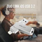 PNY 128GB Duo Link iOS USB 3.2 Dual Flash Drive