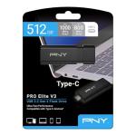 PNY 512GB PRO Elite V3 Type-C USB Drive