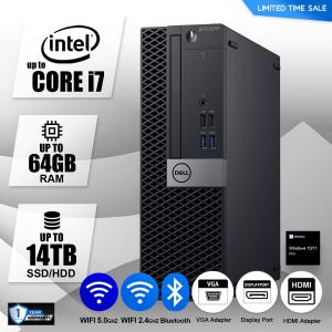 DELL High-Performance Desktop PC with i7/i5, 64GB RAM