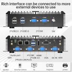 Kinupute Core i7 Fanless Mini PC, 16GB RAM