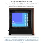 Lian Li LANCOOL 217 ATX Wood Case with Fans