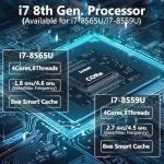 KINGDEL Fanless Mini PC, Core i7, 16GB RAM