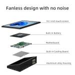 HIGOLEPC Mini PC with Touchscreen and Battery