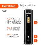 ARRIS G20 Cable Modem Router Combo - WiFi 6