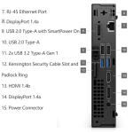 Dell OptiPlex 7020 Mini PC, Intel i5, 64GB RAM