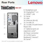 Lenovo ThinkCentre i5 Desktop - 32GB RAM, 512GB SSD
