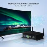 WEIDIAN Fanless Mini PC i7, 16GB, 512GB SSD