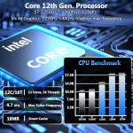 KINGDEL Fanless i7 12th Gen Desktop PC