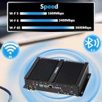 KINGDEL Fanless i7 12th Gen Desktop PC