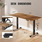 Veken 63-Inch Height Adjustable Electric Standing Desk