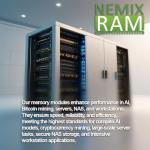 NEMIX RAM 1TB (16X64GB) DDR5 6400MHZ PC5-51200 CL52 2Rx4 1.1V 288-PIN ECC RDIMM Registered Server Memory KIT