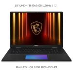 HIDevolution [2025] MSI Titan 18 HX AI A2XWIG 18" UHD+ 120Hz Mini LED, 2.1 GHz Ultra 9-285HX, RTX 5080, 128 GB DDR5 RAM, 32 TB PCIe SSD, Windows 11 Pro