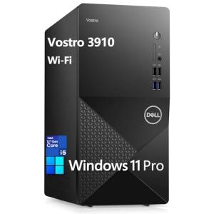 Dell Vostro 3910 3000 Tower Business Desktop Computer, Intel 6-Core i5-12400, 32GB DDR4 RAM, 1TB PCIe SSD, WiFi, Bluetooth, RJ-45, DisplayPort, HDMI, Windows 11 Pro