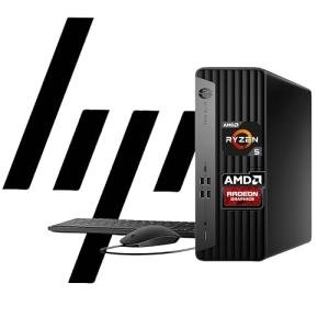 HP Elite 805 G9 SFF Desktop Computer, 6 Core AMD Ryzen 5 (16MB Smart Cache), 64GB DDR5, 1TB PCIeSSD, Radeon 740M Graphics, Dual 4K Display Support, USB-C, HDMI, RJ-45, Wi-Fi, Business&Gaming, Win11