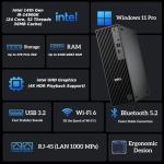 Dell Pro Slim QCS1250 Desktop, New OptiPlex Version, Ultra-Quiet Design, Dual 4K Monitor Support, USB-C, Windows 11 Pro (Intel Core i9-14900K, 64GB RAM | 4TB SSD)