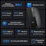 Dell Pro Slim QCS1250 Business Desktop, New OptiPlex Version, Intel Core i7-14700(20 Core, 28 Threads), 64GB DDR5 RAM, 2TB PCIe SSD, Ultra-Quiet Design, Dual 4K Monitor Support, USB-C, Windows 11