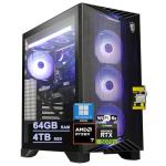 msi Aegis ZS2 Gaming Desktop AMD 8-core Ryzen 7 9700X 64GB DDR5 4TB SSD GeForce RTX 5070 Ti GDDR7 DLSS4 (Up to 1406 AI Tops) 360mm Liquid Cooler WiFi6E 750W 80+ Gold PSU Support HDD Win11Pro ICP Hub
