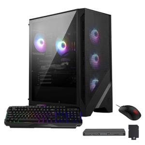 msi Codex R2 AI Gaming Desktop, Intel Core Ultra 7 265, NVIDIA GeForce RTX 5060 8GB GDDR7, 64GB DDR5, 5TB Storage (4TB SSD+1TB Docking Station), RGB Cooling, Wi-Fi 6E, Keyboard & Mouse, Win 11, Black