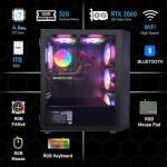 STGAubron Gaming PC Computer Desktop, GeForce RTX 3060 12G, Intel Core i7 up to 3.9G, 32G RAM, 1T SSD, WiFi 6, BT 5.0, RGB Fan x6, Windows 11 Home