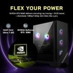 msi Codex R2 AI Gaming Desktop, Intel Core Ultra 7 265, NVIDIA GeForce RTX 5060 8GB GDDR7, 64GB DDR5, 5TB Storage (4TB SSD+1TB Docking Station), RGB Cooling, Wi-Fi 6E, Keyboard & Mouse, Win 11, Black