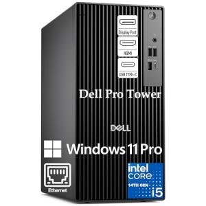Dell Desktop Computers, Pro Tower PC for Home Business Student, 14th Gen Intel 14-Core i5-14500 vPro, 64GB DDR5 RAM, 2TB PCIe SSD, RJ-45, HDMI, DisplayPort, Type-C, Windows 11 Pro