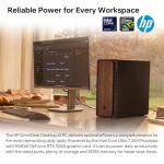 HP OmniDesk M03 Business Desktop PC, Intel Core Ultra 7 265, RTX 5060, 64GB DDR5 RAM, 2TB SSD, 4-Monitor Support 4K, Wired KB & Mouse, Wi-Fi 6, Win11 Pro, Black, 64GB Flash Drive Bundle