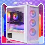 STGAubron Gaming PC Desktop Computer, Intel Core i7-6700 up to 4.0GHz, GeForce RTX 3060 Ti 8G, 32GB DDR4, 2TB SSD, WiFi 6, BT 5.0, RGB Fan x 4, Windows 11 Home