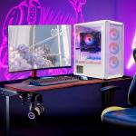 STGAubron Gaming PC Desktop Computer, Intel Core i7-6700 up to 4.0GHz, GeForce RTX 3060 Ti 8G, 32GB DDR4, 2TB SSD, WiFi 6, BT 5.0, RGB Fan x 4, Windows 11 Home