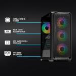 YEYIAN Gaming PC. Core i5 14400F, RTX 5060 8GB GDDR7, 2TB NVMe, 32GB DDR5, PSU, 650W 80+ Gold. Model YPI-VA44F0C-5603U