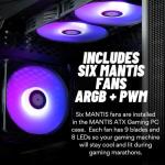 Mantis V2 - RTX 5080, 24-Core Ultra 9 285K, 96GB DDR5 RAM, 4TB Gen4 SSD, 360mm Liquid Cooled Gaming Desktop PC w/Windows 11 Pro, 3-Year Warranty, RGB Keyboard+Mouse, Internal Wi-Fi 6E, 3X DP & HDMI