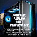 Mantis V2 - RTX 5080, 24-Core Ultra 9 285K, 96GB DDR5 RAM, 4TB Gen4 SSD, 360mm Liquid Cooled Gaming Desktop PC w/Windows 11 Pro, 3-Year Warranty, RGB Keyboard+Mouse, Internal Wi-Fi 6E, 3X DP & HDMI