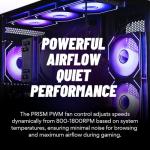 Panorama RTX 5080, Ryzen 7 9800X3D, 64GB DDR5 RAM, 2TB NVMe Gen4 SSD, Windows 11 Pro, 3 Year Warranty, RGB Keyboard + Mouse, WiFi 6E + BT, RJ45, HDMI, Prebuilt Gaming Tower Desktop PC for Gamers