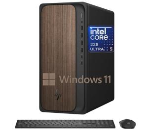 HP 2025 OmniDesk M03 Premium Business Next Gen AI Desktop Computer Intel Core Ultra 5 225(Up to 4.9GHz), 64GB DDR5 RAM, 2TB PCIe SSD, Wi-Fi 6, DP, 2-Monitor Support 4K, HDMI, Windows 11