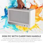 LAN Gamer RTX 5070 12GB, 24-Core Intel Ultra 9 285K, 32GB DDR5 RAM, 2TB Gen4 NVMe SSD, 8.1L Mini ITX SFF Desktop w/Windows 11 Pro, 3-Year Warranty, RGB Keyboard+Mouse, Internal Wi-Fi 6E (White)