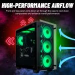 Empowered PC Stratos Micro Desktop - AMD Ryzen 7 5700G, 32GB DDR4 RAM, 2x512GB NVMe SSD, WiFi, Integrated Radeon Graphics, Windows 11 Pro - Gamer, Business, Student, Office Computer