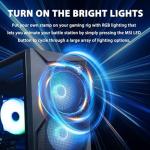 msi Codex R2 RTX 5060 Ti Gaming Tower Desktop, Intel Core i7-14700F, 32GB DDR5 RAM, 2TB SSD, DP, RGB Backlit KB & Mouse, RJ-45, Bundle with Adata 512GB SD620 SSD, Wi-Fi 7, Win 11 Home, Black