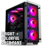 Stratos Micro RTX 5080 16GB, 24-Core Intel Ultra 9 285K, 64GB DDR5 RAM, 2TB NVMe SSD, Gaming Desktop PC w/Windows 11 Pro, 3-Year Warranty, RGB Keyboard+Mouse, Internal Wi-Fi 6E, 3X DP & HDMI