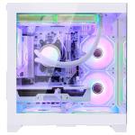 HOENGAGER Gaming PC, AMD Ryzen 5 9600X 6-Core, Radeon RX 9060XT 16G,32GB DDR5 6000 RAM,1TB NVMe SSD, 650W PSU, WiFi& BT, Liquid Cooler, RGB Fans,Win 11,Prebuilt Gaming Desktop-White