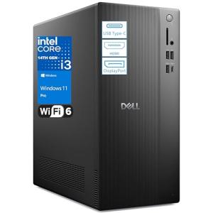 Dell Desktop Computers Vostro Tower PC for Home Business, 14th Gen Intel 4-Core Processor, 16GB DDR5 RAM, 1TB PCIe SSD, WiFi 6, Bluetooth, DisplayPort, HDMI, Type-C, Windows 11 Pro