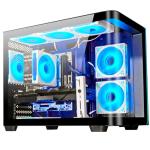 WIWB Gaming Desktop Core I9-13900HX PC Computer, RTX 5060 8G, 32G DDR5 RAM, 1TB NVME SSD, WiFi 6, 4K 8K VR Ready Prebuilt Gaming PC Tower for Home and Office（Black）