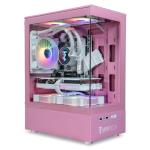 ViprTech Stryker 3.0 Gaming PC - AMD Ryzen 7 (4.1GHz Liquid Cooled), RTX 3060 12GB, 16GB DDR4 3200, 1TB SSD, WiFi BT, Win 11 Pro, RGB, Gaming Desktop Computer Prebuilt, Pink