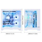 HOENGAGER Gaming PC, AMD Ryzen 5 9600X 6-Core, Radeon RX 9060XT 16G,32GB DDR5 6000 RAM,1TB NVMe SSD, 650W PSU, WiFi& BT, Liquid Cooler, RGB Fans,Win 11,Prebuilt Gaming Desktop-White