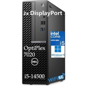 Dell OptiPlex 7020 Desktop Computer SFF, 7000 Small Dekstops PC, 32GB DDR5, 1TB PCIe SSD, 14th Gen Intel 14-Core i5-14500, 2 DisplayPort, WiFi6E, BT, HDMI, Type-C, Windows 11 Pro