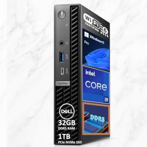 Dell OptiPlex Micro Desktop Computer | 12 Gen Intel i9-12900K 16-Core | 16GB DDR5 RAM | 1TB PCIe NVMe SSD | Ultra-Compact Business PC | Wi-Fi 6E | Dual 4K Display Support | HDMI & DP | Windows 11 Pro